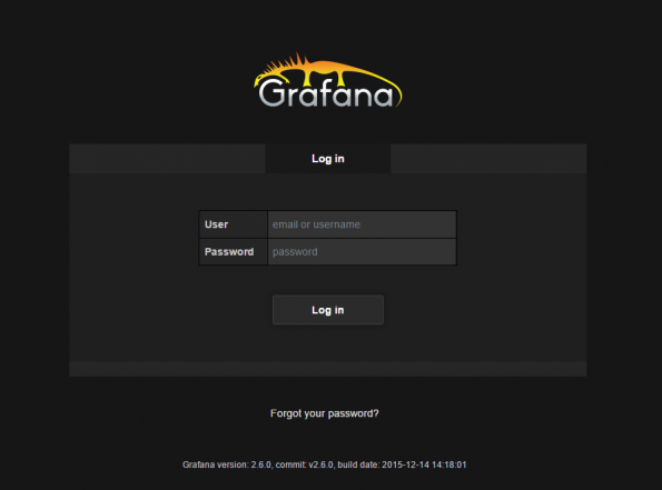 Grafana: Log In Page